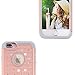 iPhone 7 Plus Case, ShuYo [Twinkle Series] Hard PC with Soft Rubber Heavy Duty Dual Layer Hybrid Armor Bling Diamond Defender Case Cover For iPhone 7 Plus(2016)(5.5 inch) - Rose Gold/Grey