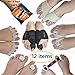 BodyMoves Bunion Corrector 12-Piece Set with Reusable hot and Cold Gel Pack Big Toe Orthopedic Splint for Pain Relief, Hallux valgus Turf Toe Tailors Bunion Hammer Toe Straightener