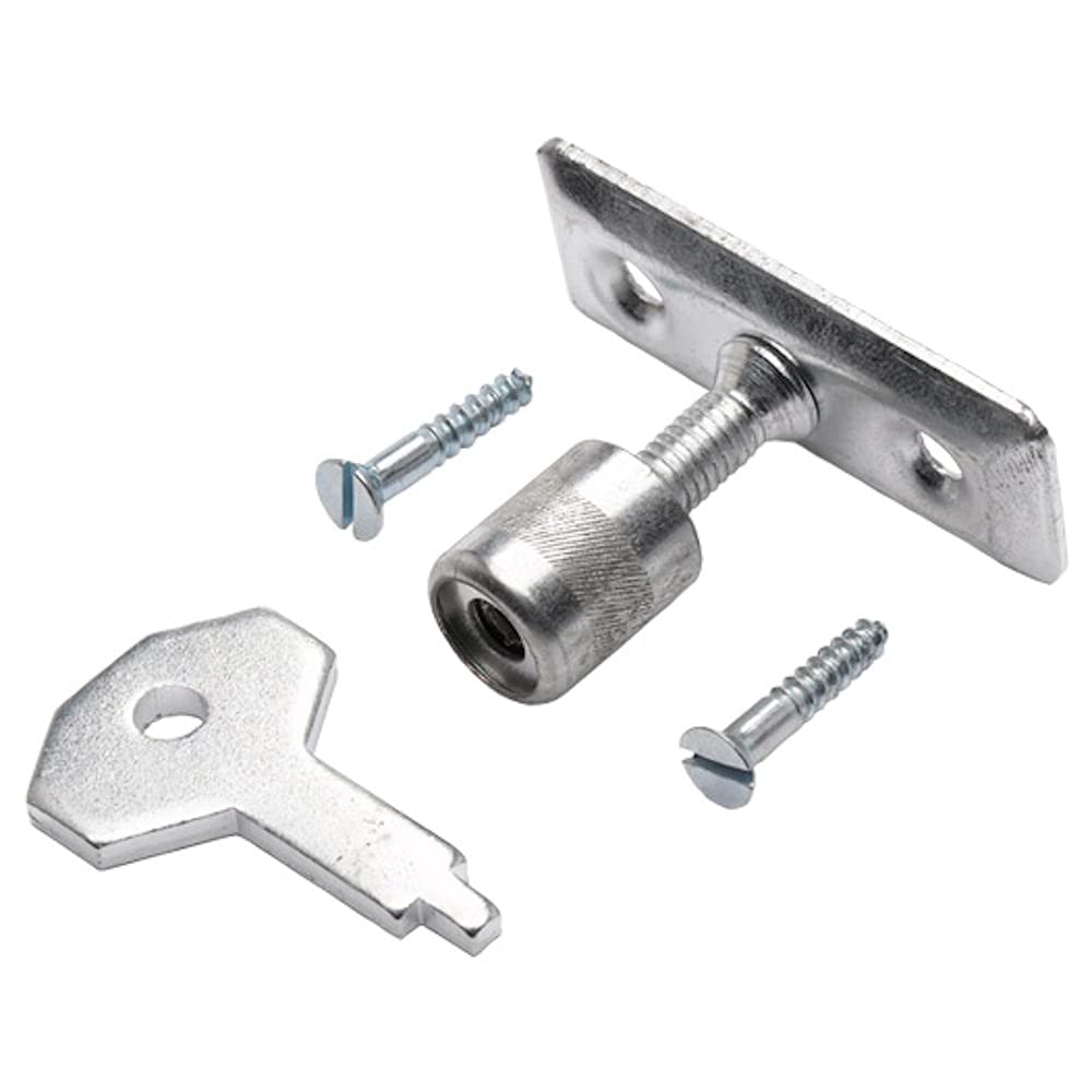 Merriway BH03441 (2 Pcs) Security Window Stay Lock And Key Zinc Plated - Pack of 2 Pieces