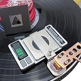 Riverstone Audio Record-Level Turntable Stylus Tracking Force Gauge / Scale, 0.005g Resolution, Measures VTF at Correct LP Record Level Height (2 mm to 3 mm) Color: Silver