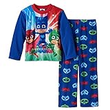 AME Boys' Pj Masks 2-Piece Fleece Pajama Set (Catboy-Owlette-Gekko) (4)