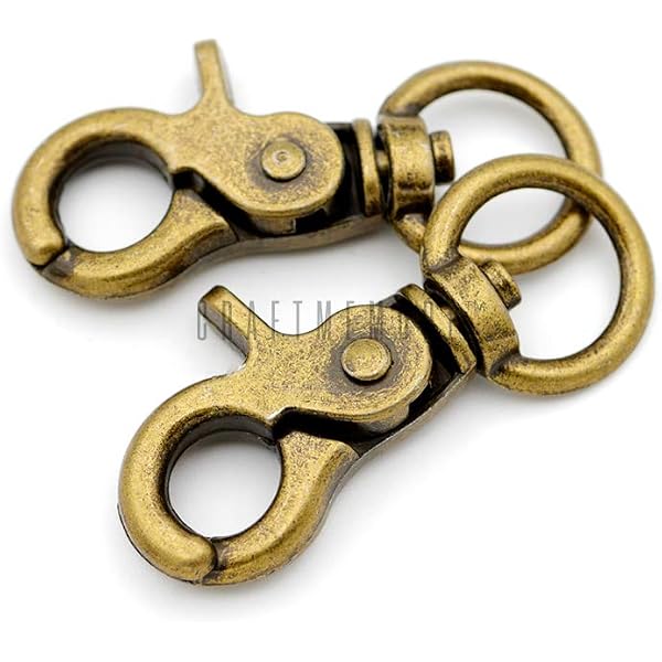 thumbnail image 2 of COTOWIN 1/2\" Antique Brass Curved Lobster Clasps Swivel Trigger... 2 of 11