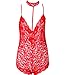 Sexy Lingerie Lace Floral Sheer Underwear Choker Bodysuit Babydoll Nightwear