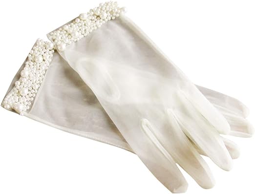Amazon Co Jp Bestoyard ウェディンググローブ ショート ブライダル手袋 花嫁グローブ 結婚式 披露宴 二次会 花嫁 ファション小物 ホーム キッチン