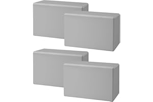 BIGUPHATE Yoga Blocks 4 Pack - Premium EVA Foam Bricks for Pilates Workout, Stretching, Meditation - Yoga Brick for Flexibility, Balance, Spine Strength, Non-slip and Lightweight
