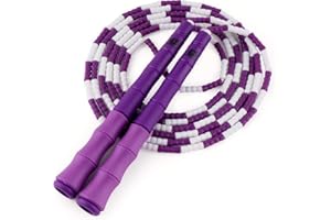 BUDDY LEE JUMP ROPES Buddy Lee New Beaded Jump Rope – Adjustable Skipping Rope for Kids & Adults – Durable, Tangle-Free Fitness Jump Rope with Ergonomic Handles for Cardio, Training & Outdoor Workouts