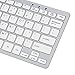 iKKEGOL USB Slim Mini Wired 78 Key Small Super Thin Compact Keyboard for Desktop Laptop PC Win 7 Mac (White)