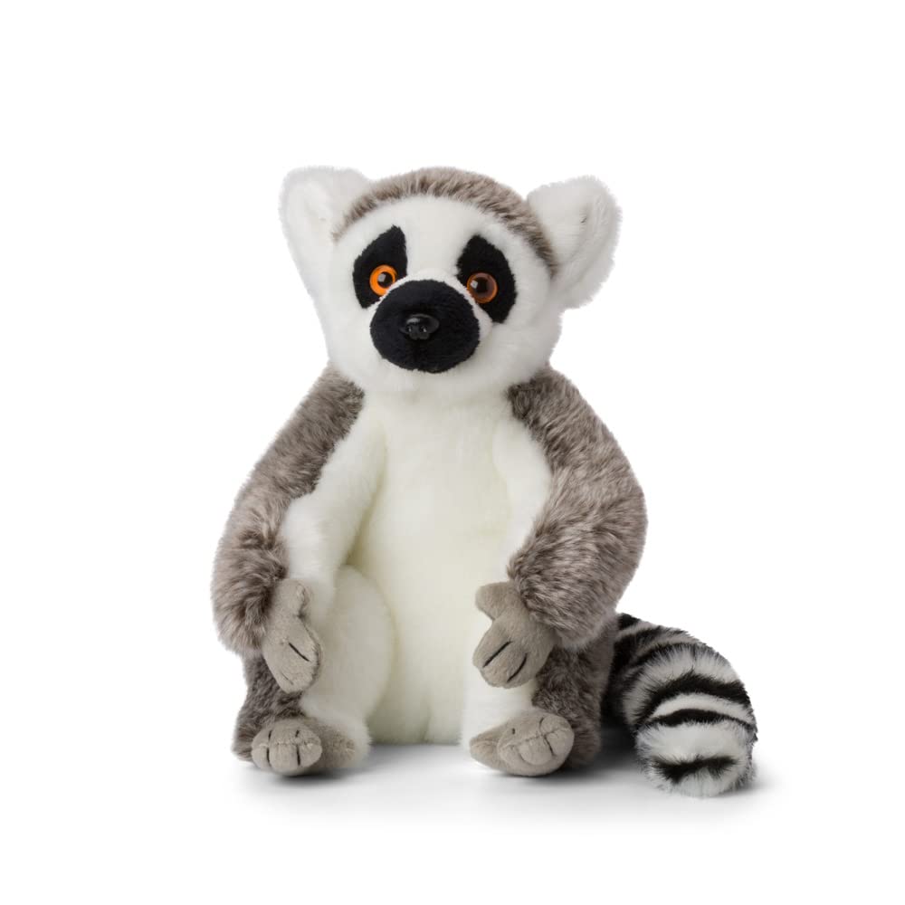 WWF Plüsch Animal Lemur (23 cm), Particularly Fluffy and Lifelike Plush Toy Collection from the, and Safety Standards, Also Suitable for Babies, Multicoloured