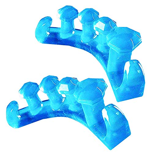 Gel Toe Separator and Toe Spacer Stretcher Metatarsal Alignment Bunion Corrector and Support Pedicure Toe Splitter and Toe Straightener and Spacer Fixes Hammer Toes, Crooked Toes, and Overlapping Toes