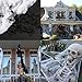 3 Pack Halloween Stretch Spider Webs, COOLWAS Indoor & Outdoor Spooky Spider Webbing with 50 Fake Spiders for Halloween Decorations