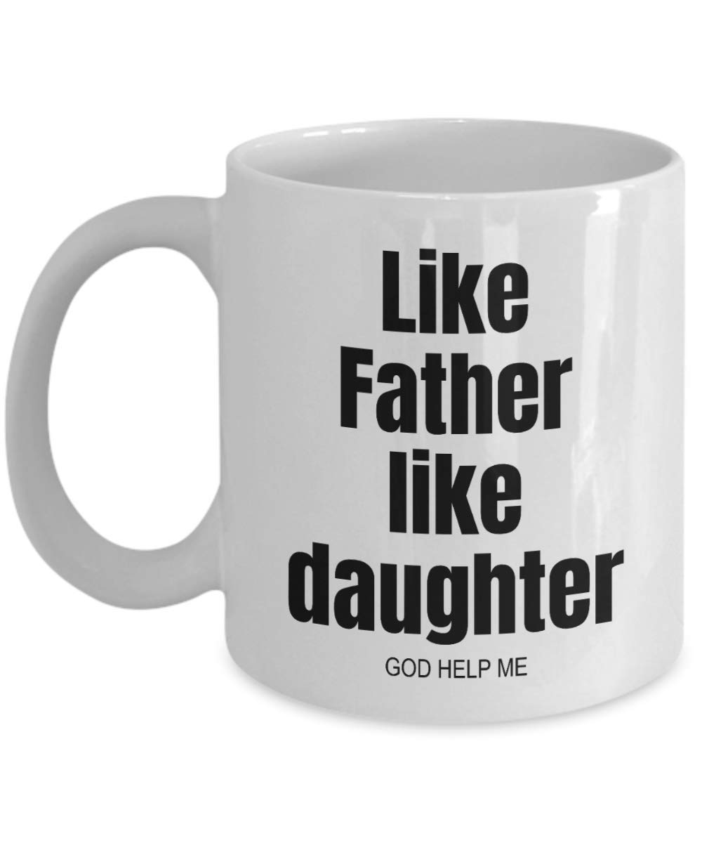 MIPOMALL Dad Gifts from Daughter, Like Father, Funny Coffee Mug Tea Cup, Present for Christmas - wm3287