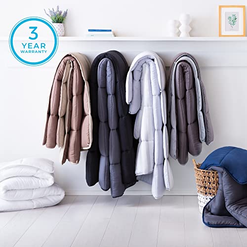 Linenspa Comforter Duvet Insert Oversized King Stone/Charcoal Down