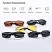 LUOMON Mens Sports Polarized Sunglasses Silver Frame/Grey Lens UV Protection Sunglasses for Men 8177