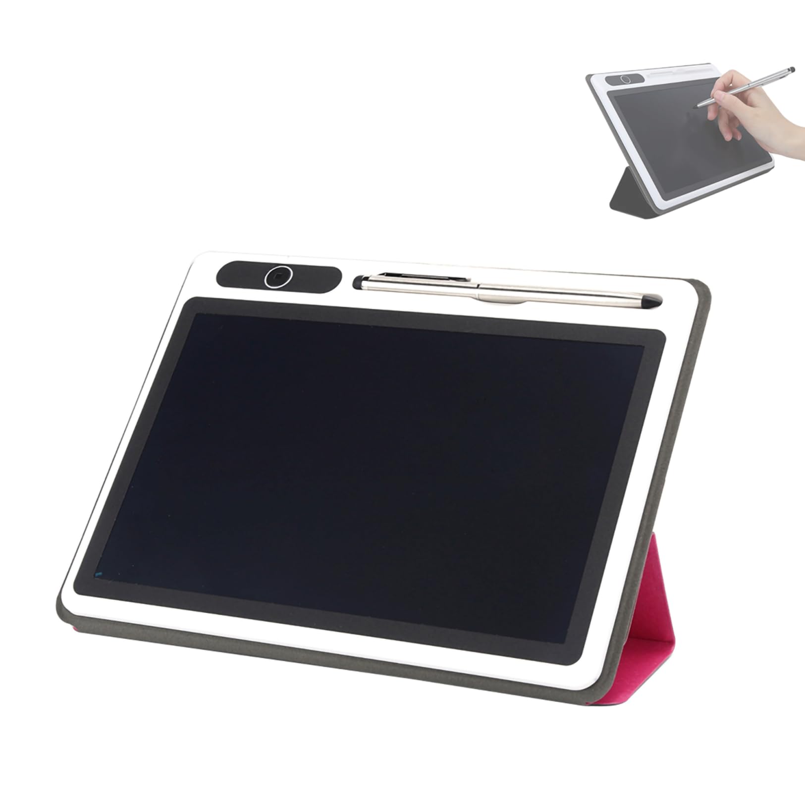 LCD Writing Tablet, 10.1 Inch Business LCD Handwriting Board,Electronic Digital Writing&Colorful Screen Electronic Notepad,Writing Tablet Gift for Kids and Adults at Home,School and Office(Rode red)