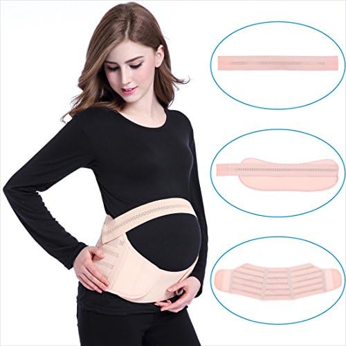 NUOYI BABY Maternity Belt, Mutifunction Pregnancy Support , Adjustable Maternity Support One Size Pink