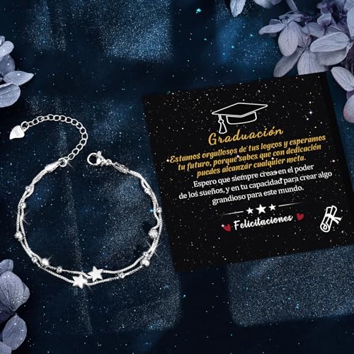 CheersLife Regalos Originales para Mujer, Pulsera Mujer Regalos Dia de la Madre Regalo Cumpleaños para Mamá Hija Amiga Hermana Sobrina Tía Adolescente Regalo Niña 8 9 10 11 12 13 14 15 16 17 18 Años