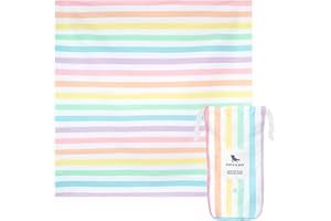 Dock & Bay Picnic Blanket - Quick Dry & Water Resistant - 100% Recycled Materials - Large (66x66) - Summer - Unicorn Waves