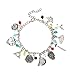 LUREME 10PCS Charms Lobster Clasp Bracelet for Fans (bl003476)