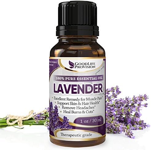 Lavender Oil - 100% Pure &amp; Natural, Undiluted and Unfiltered, GMO Free, Premium Quality 1Oz / Helps Skin Care &amp; Anti-ageing, Relieve Joint &amp; Muscle Pain, Stress &amp; Anxiety, Help Improve Sleep