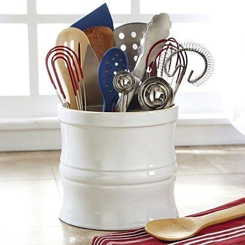 Chefs Kitchen Tool Crock White 9 51uvPlCrppL
