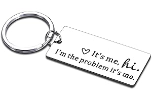 XPENMULBOJA Hi it's me Gift for Women Music Inspired Gifts for Christmas Birthdays Valentines Day Gifts for Best Friends Teenager Musical Keychain for Her Music Lovers Friendship Gifts