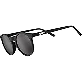 goodr It's Not Black It's Obsidian Polarized Round Sunglasses for Men & Women, Small Sized (Circle G), Solid Frames with Black Mirrored Reflective Lens, UV400 Protection, No Slip, No Bounce