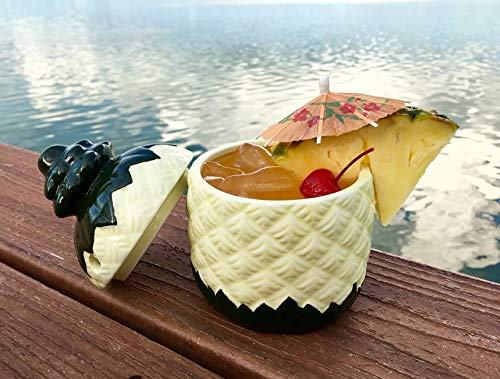 Cocktail straws and umbrellas set – ready for big cocktail party – basic drink decoration set – ideal for tiki mugs - hawaiian pool party supply - paper parasol umbrella extra large plastic straws set