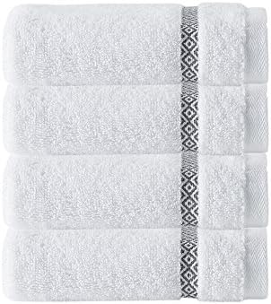 ENCHANTE HOME CORNELIA 100% Turkish Cotton Wash Cloths (Set of 4)