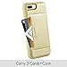 ZVE Case for Apple iPhone 8 Plus and iPhone 7 Plus, 5.5 inch, Slim Leather Wallet Case with Credit Card Holder Slot Pocket Protective Case Cover for Apple iPhone 7 Plus / 8 Plus 5.5 - Gold