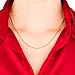 Lifetime Jewelry 1MM Rope Chain, 24K Gold with Inlaid Bronze, Premium Fashion Jewelry, Pendant Necklace Made Thin For Charms, Guaranteed for Life, 16 to 30 Inches