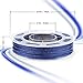AMOLEN PLA Filament 1.75mm, Shiny Blue, 3D Printer Filament 200G(0.44lb) +/- 0.03 mm, Includes Sample Color Change from Green to Yellow with Temperature Filament.