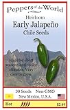 Early Jalapeno Pepper - 30 Seeds - Easy to Grow - Short Season