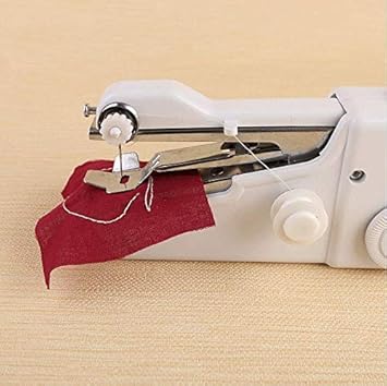 FD Creation FD Sewing Machine Electric Handheld Sewing Machine Mini Handy Stitch Portable Needlework Cordless Handmade DIY Tool Cloths Portable
