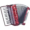 Weltmeister Piano Akkordeon Kristall Farbe: rotperloid