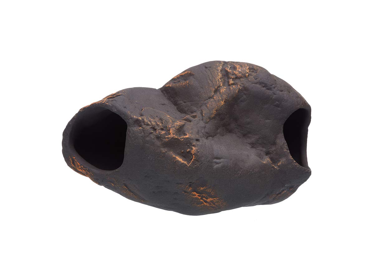 Plecoceramics Cichlid Stone Decoration Magma - Small Aquarium Rock - Fish Tank Hideway Decor - for Cichlid