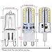 G9 Pin Base LED Bulb, 25 Watt Glass Halogen (Daylight White 6000K) Light Bulbs Replacement, 120V AC, 3W / 250 Lumens, T4 JCD Chandelier Incandescent Lamp, Pack of 6