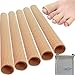 Chiroplax Toe Tubes Sleeves Protectors Cushions Fabric & Gel Lining Separator Tubing Finger, Bunion, Hammer Toe, Callus, Corn, Blister (5 Pack, Size Large)