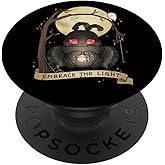 Embrace The Light Mothman Spooky Cute Cryptid Goth Halloween PopSockets Adhesive PopGrip