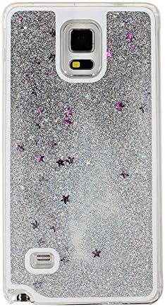Happiness Valley Liquid Glitter Water Sparkly Stars Bling Case Cover For Samsung Galaxy S5 (Silver)