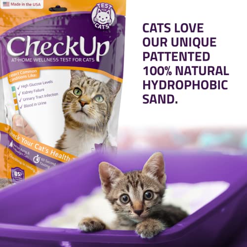 KIT4CAT CheckUp Kit at Home Wellness Test for Cats, Hydrophobic Litter
