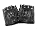 Mens Leather Spike stud Punk Rocker Driving Motorcycle Biker Fingerless Gloves