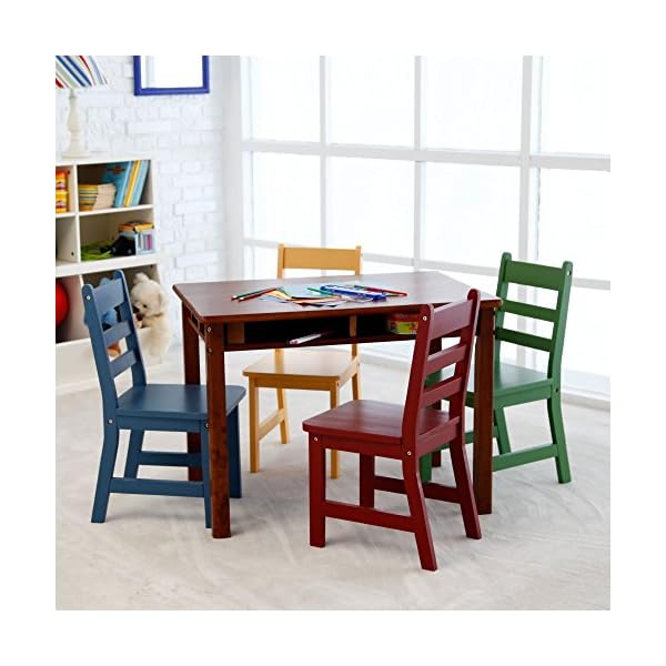 lipper childrens round table and chair set