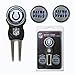 Team Golf NFL Indianapolis Colts Divot Tool Pack With 3 Golf Ball Markers Divot Tool with 3 Golf Ball Markers Pack, Markers are Removable Magnetic Double-Sided Enamel