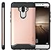 Mate 9 Case, TUDIA Slim-Fit Heavy Duty [Merge] Extreme Protection/Rugged but Slim Dual Layer Case for Huawei Mate 9 (Rose Gold)