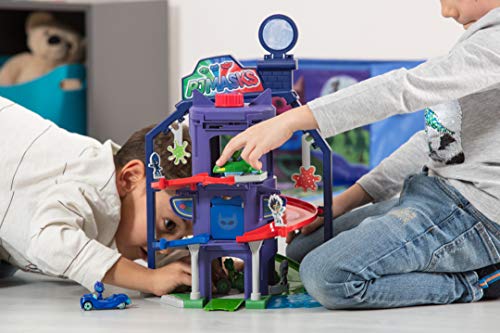 Dickie Toys PJ Masks Hauptquartier, Spielset zur Serie inkl. Catboy in Catcar, viele Funktionen, Pyjamahelden Spielstation, ab 3 Jahren – Bild 4