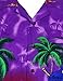 Funky Hawaiian Shirt, Parrot, Purple XL