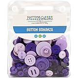 Buttons Galore Button Bonanza, Purple Passion