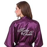 Joytton Women's Kimono Robe with Embroidered Mother of the Groom