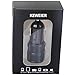 KWE 2.1A / 24W 2-Port Titanium Car Charger for iPhone 6 / 6S Plus / 5S / 5 / 4, iPad, Ipod, Samsung Galaxy, Smart Phones, Tablets(BLACK)