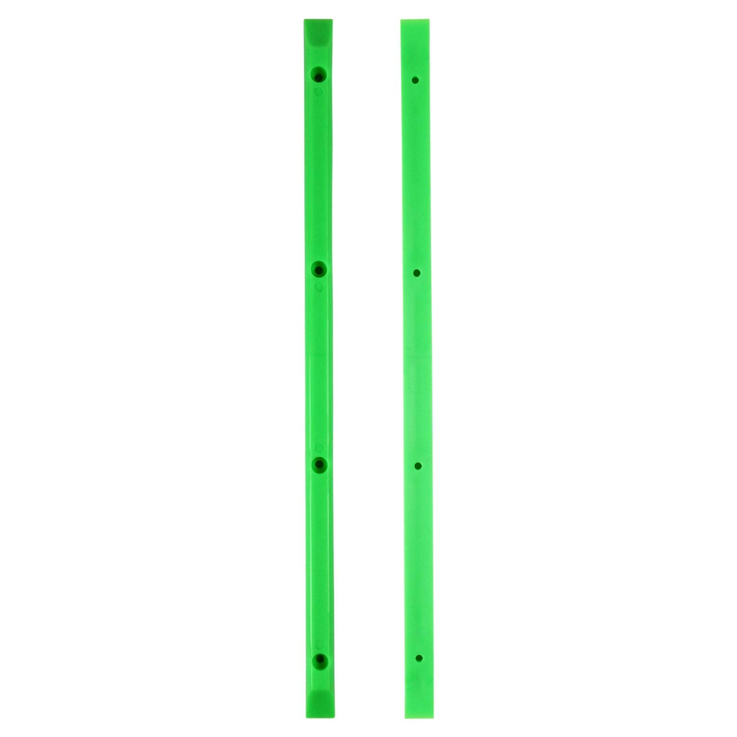 Green Skateboard Rails Old School Plastic with Mounting Screws by Black Diamond